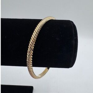 J. Crew Factory Gold-Tone Twisted Rope Bangle Bracelet - Women's Jewelry